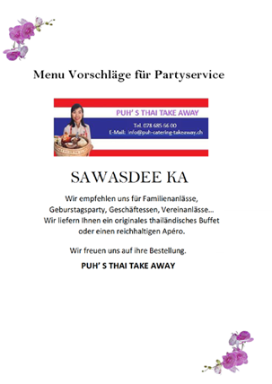 Angebot Partyservice